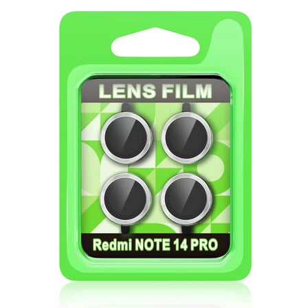 Xiaomi Redmi Note 14 Pro 5g Raze Metal Kamera Lens - Gümüş