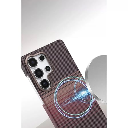 Samsung Galaxy S24 Ultra Vega Magsafe Kapak - Kırmızı