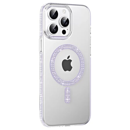 Joko  İphone 14 Pro Max Move Taşlı Magsafe Kapak - Lila