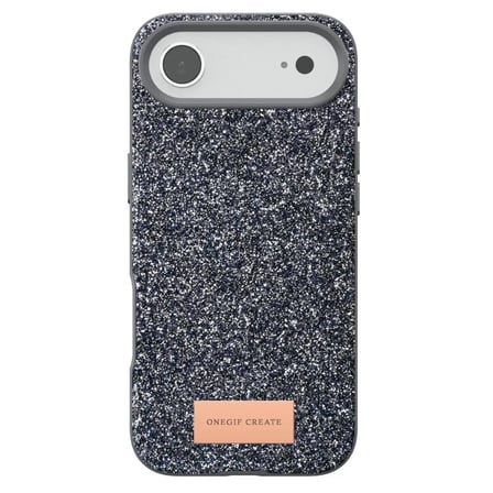 Onegif  İphone 17 Air Bright Simli Kapak - Gümüş