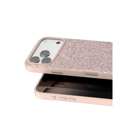Onegif  İphone 17 Pro Max Bright Simli Kapak - Pembe