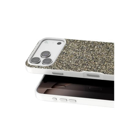 Onegif  İphone 17 Pro Max Bright Simli Kapak - Çöl Titanyum