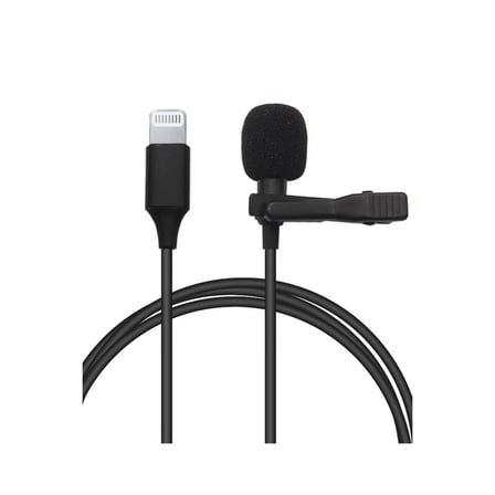 Lightning 2 Metre Double Mikrofon - Siyah