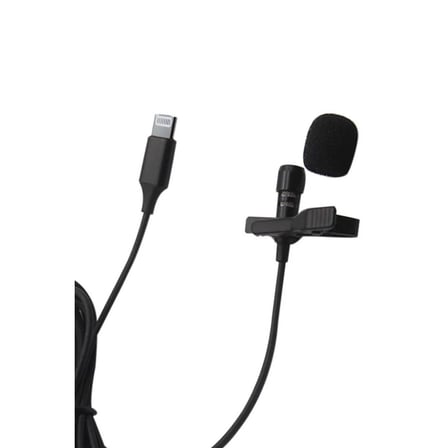 Lightning 2 Metre Double Mikrofon - Siyah