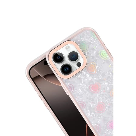 İphone 15 Pro Max Lumi Desenli Kapak - Pembe