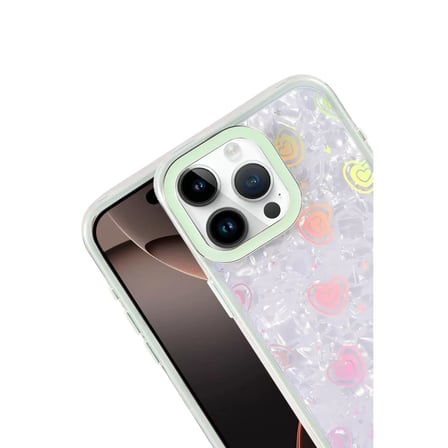 İphone 16 Pro Max Lumi Desenli Kapak - Yeşil