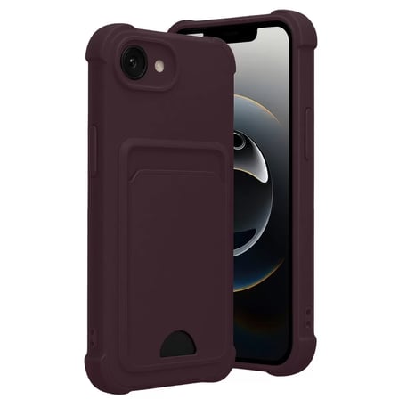 İphone 16e Kelvin Kartvizitli Silikon - Derin Mor