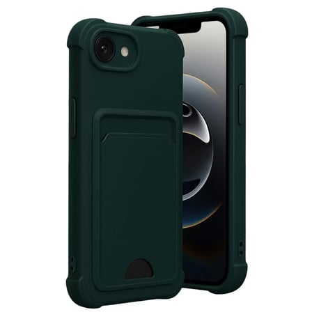 İphone 16e Kelvin Kartvizitli Silikon - Koyu Yeşil