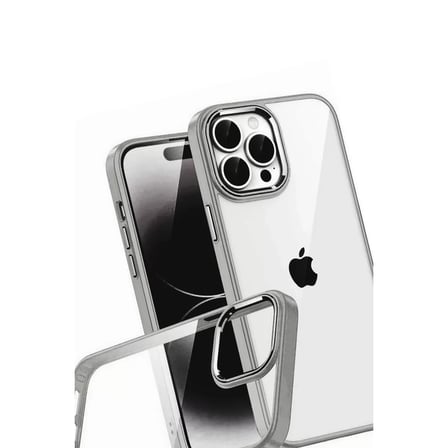 İphone 15 Pro Max Razer Lensli Silikon - Titan Gri