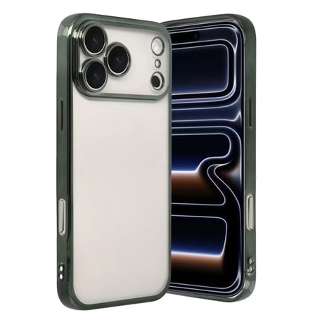 İphone 17 Pro Max Razer Lensli Silikon - Yeşil