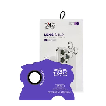 İphone 17 Air Bilvis Titan Kamera Lens - Siyah