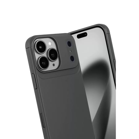 İphone 17 Pro Max Auto Focus Karbon Kapak - Gri