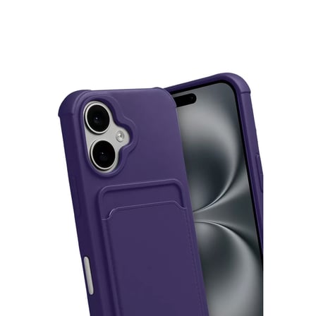 İphone 17 Kelvin Kartvizitli Silikon - Derin Mor