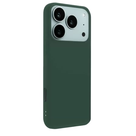 İphone 17 Pro Nano İçi Kadife Silikon - Koyu Yeşil
