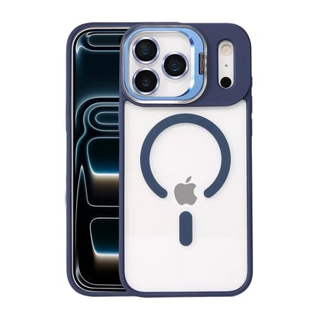 Joko  İphone 17 Pro Remim Lensli Magsafe Standlı Kapak - Lacivert