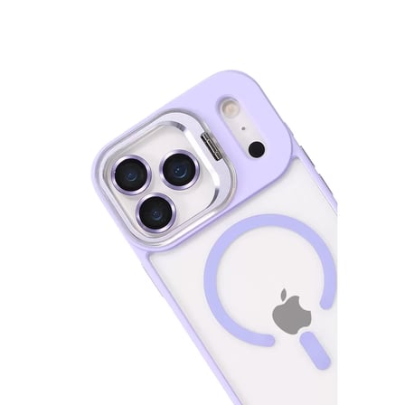 Joko  İphone 17 Pro Remim Lensli Magsafe Standlı Kapak - Lila