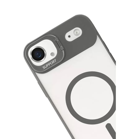 Joko  İphone 17 Air Remim Lensli Magsafe Standlı Kapak - Titan Gri