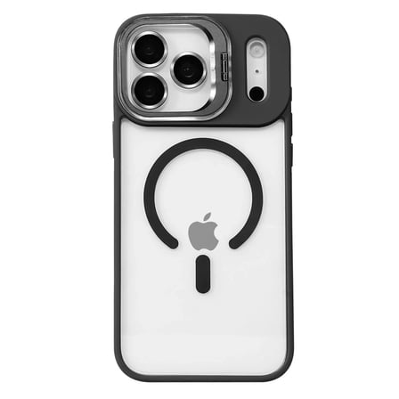 Joko  İphone 17 Pro Max Remim Lensli Magsafe Standlı Kapak - Siyah
