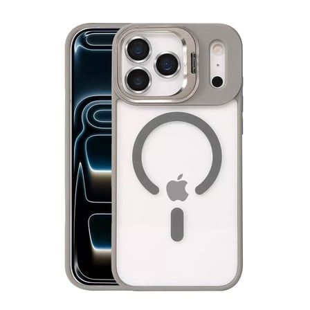 Joko  İphone 17 Pro Max Remim Lensli Magsafe Standlı Kapak - Titan Gri