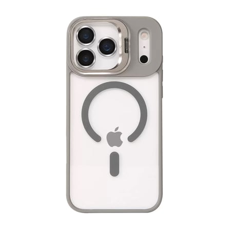 Joko  İphone 17 Pro Max Remim Lensli Magsafe Standlı Kapak - Titan Gri