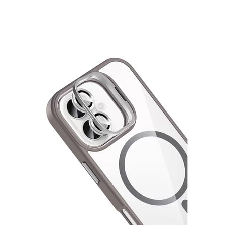 Joko  İphone 16 Remim Lensli Magsafe Standlı Kapak - Titan Gri
