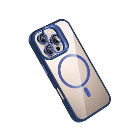 Joko  İphone 16 Pro Remim Lensli Magsafe Standlı Kapak - Lacivert