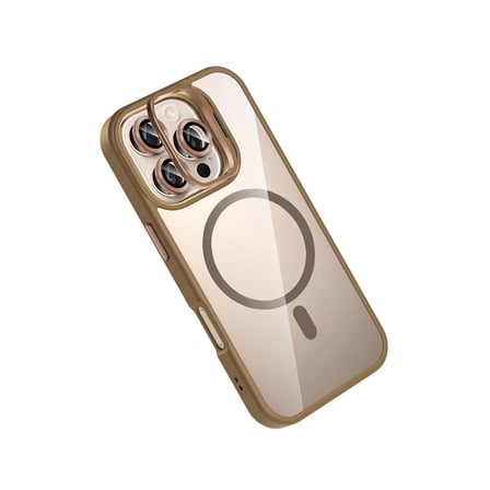 Joko  İphone 16 Pro Max Remim Lensli Magsafe Standlı Kapak - Kahverengi
