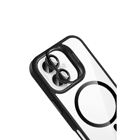 Joko  İphone 16 Plus Remim Lensli Magsafe Standlı Kapak - Siyah