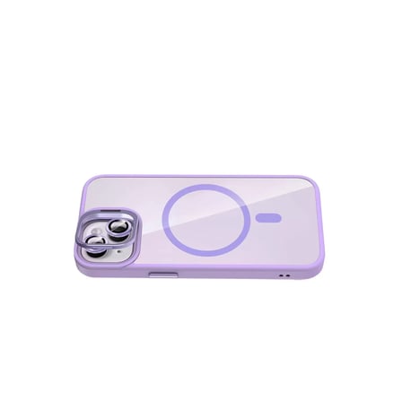 Joko  İphone 13 Remim Lensli Magsafe Standlı Kapak - Lila