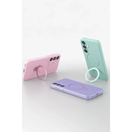 Samsung Galaxy A16 5g Regal Magsafe Standlı Kapak - Açık Pembe