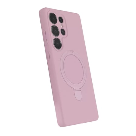 Samsung Galaxy S23 Ultra Regal Magsafe Standlı Kapak - Açık Pembe