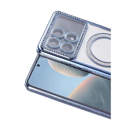 Xiaomi Poco X6 Pro Joke Simli Magneticsafe Kılıf - Mavi