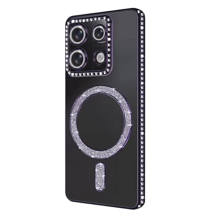 Xiaomi Redmi Note 13 Pro 4g Joke Simli Magneticsafe Kılıf - Derin Mor