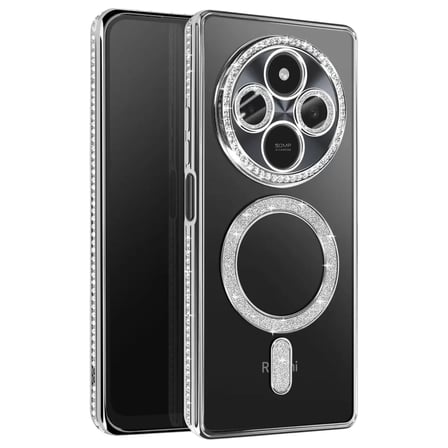 Xiaomi Redmi 14c Joke Simli Magneticsafe Kılıf - Gümüş