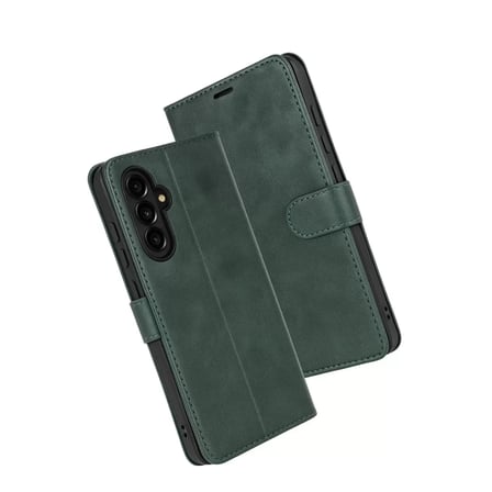 Samsung Galaxy S25 Fe Trend S Plus Kapaklı Kılıf - Yeşil