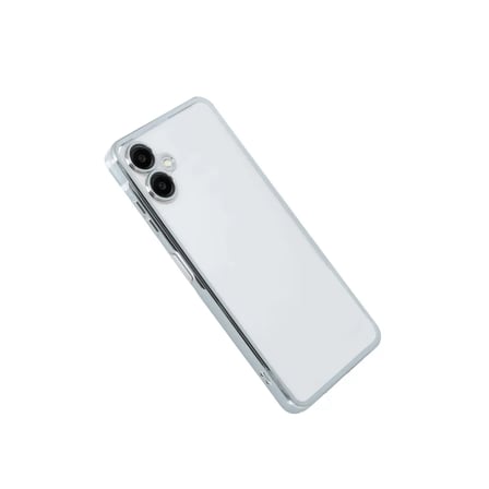 Samsung Galaxy A07 4g Razer Lensli Silikon - Gümüş
