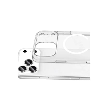 İphone 17 Pro Max Combo Sert Şeffaf Magsafe Kapak - Şeffaf