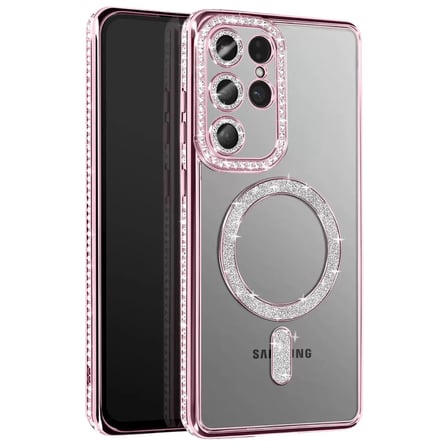 Samsung Galaxy S26 Ultra Joke Simli Magneticsafe Kılıf - Pembe