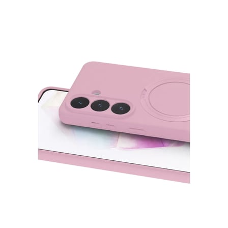 Samsung Galaxy S26 Regal Magsafe Standlı Kapak - Açık Pembe