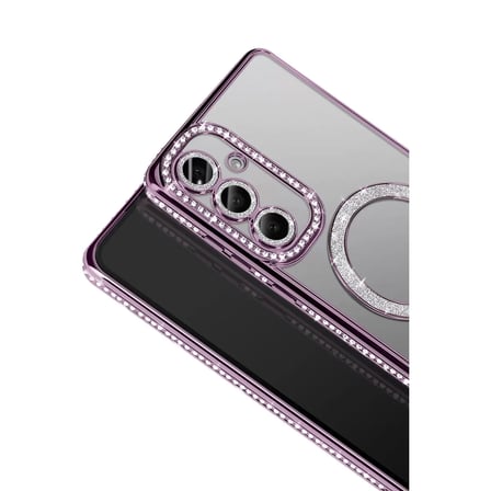 Samsung Galaxy A37 5g Joke Simli Magneticsafe Kılıf - Derin Mor
