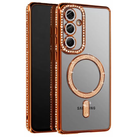 Samsung Galaxy A57 5g Joke Simli Magneticsafe Kılıf - Turuncu