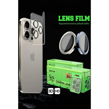 Xiaomi Redmi Note 15 4g Raze Metal Kamera Lens - Gümüş
