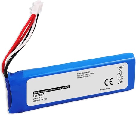 JBL Flip 3 uyumlu 3.7v 3000 mah Soketli Batarya