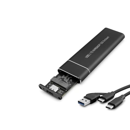 SSD Kutu Type-C 3.1 + Usb3.0 Nvme M2 Chıp Jms581D Siyah HDX1769