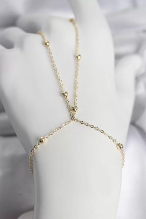 316L Çelik Gold Renk Top Zincirli Kadın Şahmeran - TJ-SN742