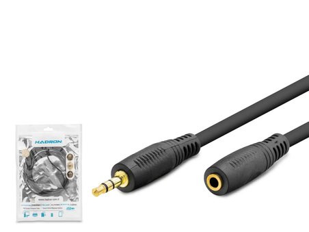3.5 Mm Aux Uzatma Kablosu 3 M - Siyah HDX1019