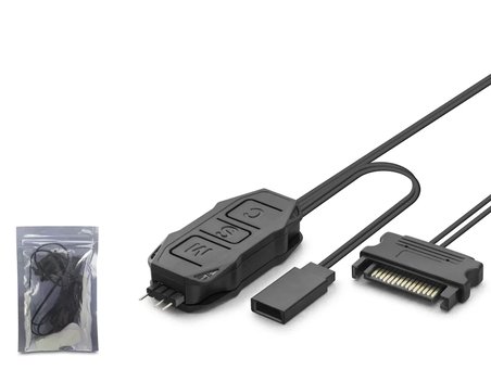 Sata Mini Fan Argb Kontrolcüsü - Siyah HDX1082