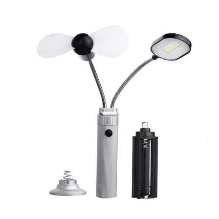 Şarjlı Pervaneli Mıknatıslı LED Masa Lambası Taşınabilir Çok Fonksiyonlu Aydınlatma WT-093
