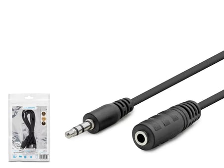 3.5 Mm Aux Uzatma Kablosu 1.2 M - Siyah HDX1004