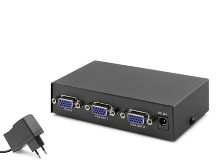 Vga Splitter 1 In 2 Out 200 Mhz - Siyah HDX1277